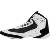 ScrapLife Ascend One Signature Wrestling Shoes in White and Black side view 2