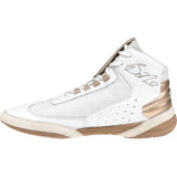 ScrapLife Ascend One Wrestling Shoes in White and Gold side view 2