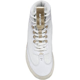 ScrapLife Ascend One Wrestling Shoes in White and Gold top view